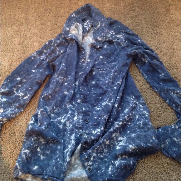 Jean material shirt