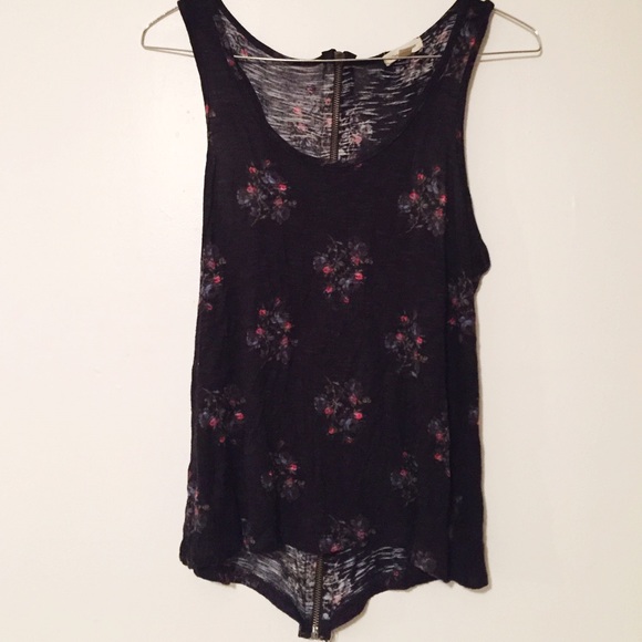 Urban Outfitters Tops - Silence and Noise Floral Zipper Tank
