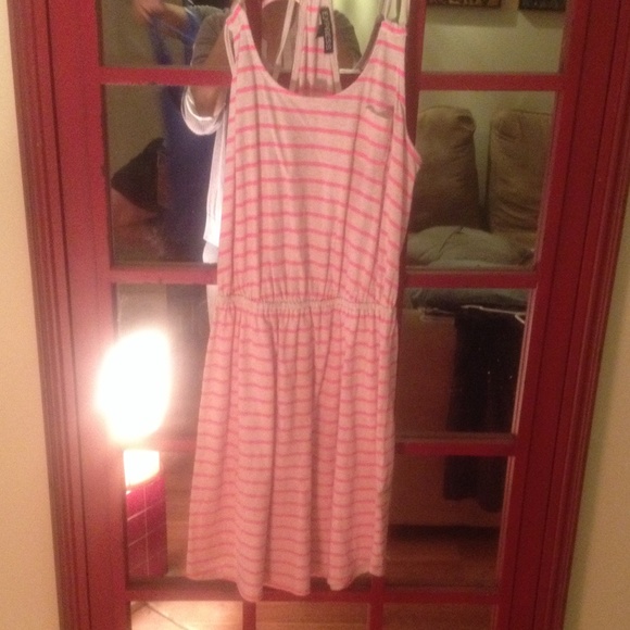 Pink striped dress