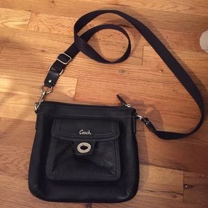 Black coach bag! Used one time