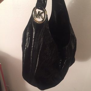 MK leather Fulton shoulder purse