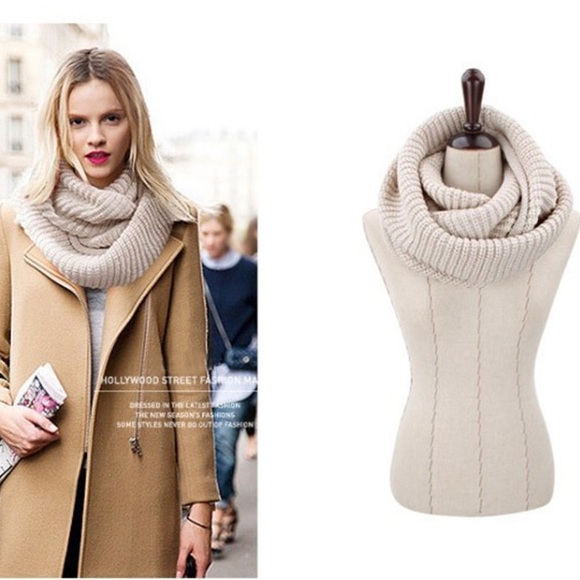 White Infinity Scarf