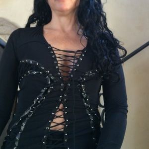 Parasuco Tops - Long sleeve blouse, with loop strings Parasuco Tops - Long sleeve blouse, with loop strings