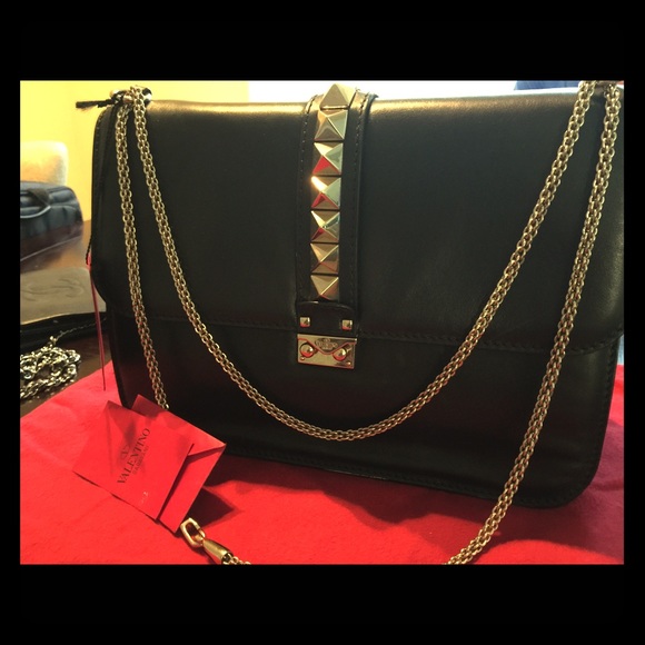 Valentino Rock Stud Black Handbag