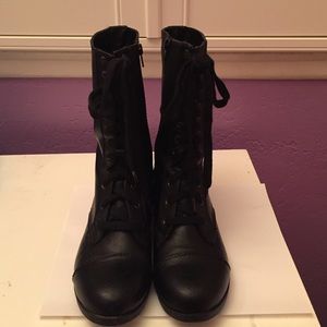 Forever 21 black combat boots