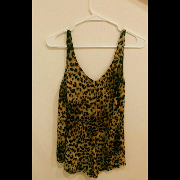 Reformation Cheetah print romper