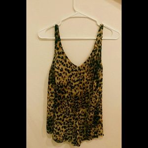 Reformation Cheetah print romper