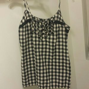 Cute black and cream tank top