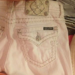 White miss me skinny jeans