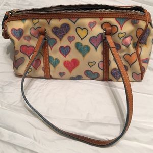 Dooney and Bourke Heart-Printed Purse