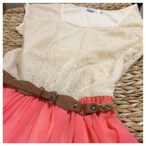Flirty, Fun, Flowy, Coral Dress