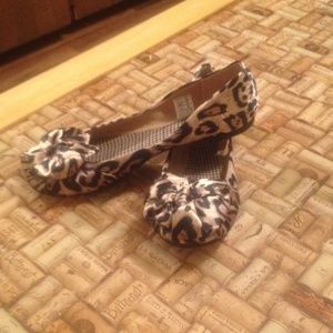 Animal print flats