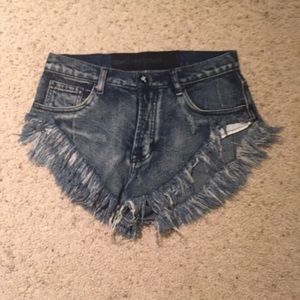 One Teaspoon rollers in dark wash