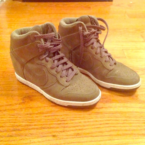 Khaki Green Nike Sky-Hi Dunks