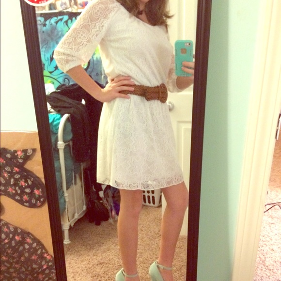 White lace dress