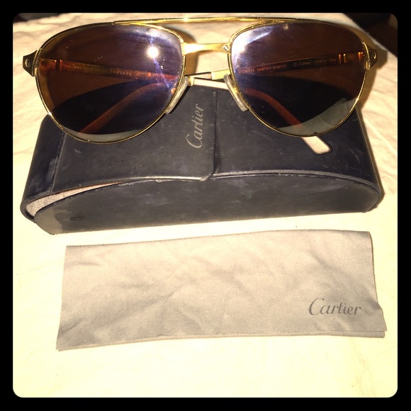 Cartier luxury aviator sunglasses