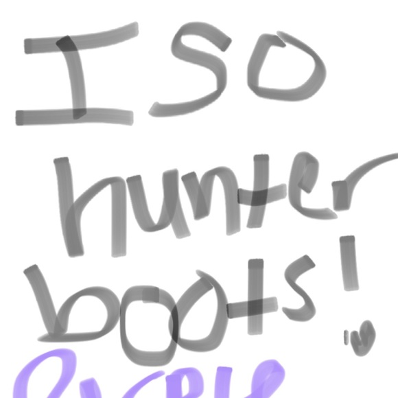 ISO PURPLE OR PINK HUNTER BOOTS