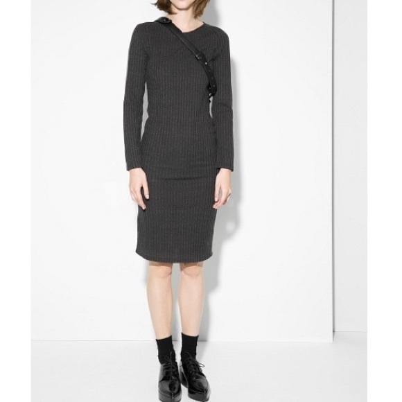 Mango Ribbed Long Dress - Picture 1 of 4