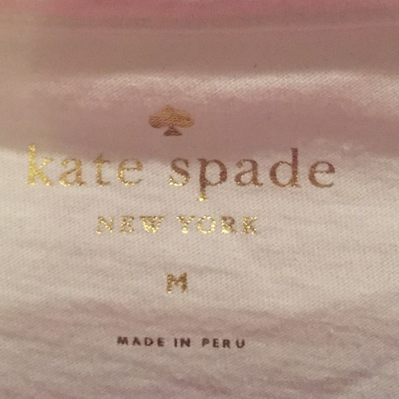 🚫SOLD🚫Kate Spade pink color block t-shirt - Picture 2 of 3