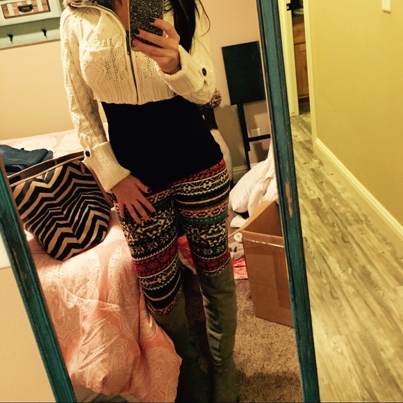 Non see through cute winter legging