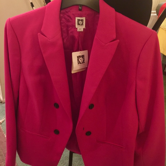 Pink Anne Klein to the waist jacket size 16W.