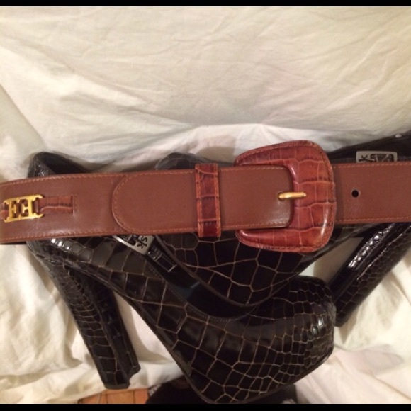 ESCADA Crocodile Detail Belt main image 3