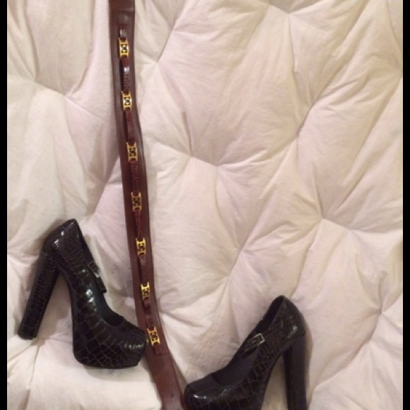 ESCADA Crocodile Detail Belt main image 2