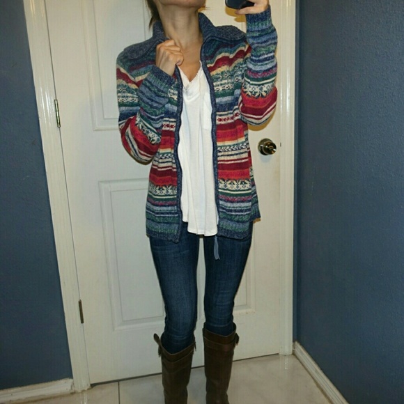 Tiara International Sweaters - Boho knit sweater