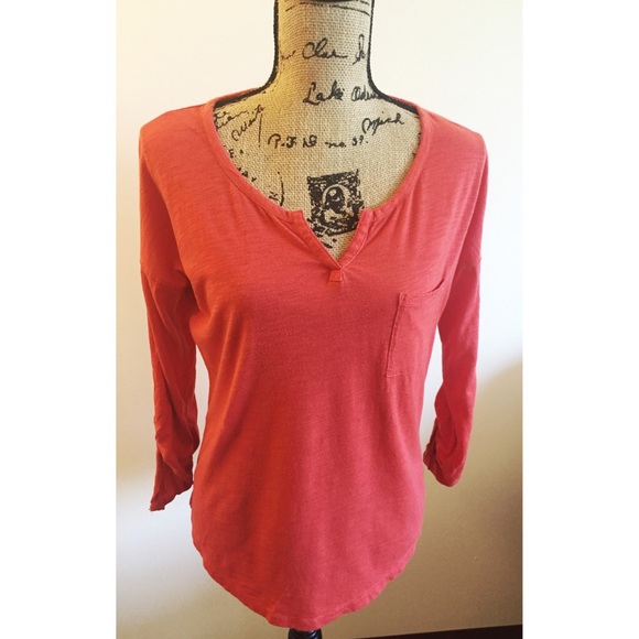 Burnt Orange 3/4 Sleeve Top