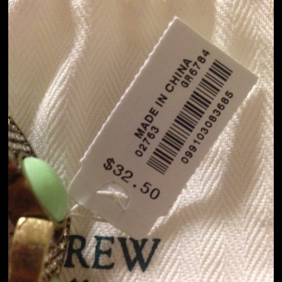 J. Crew Mint Green Gold Bracelet NWT - Picture 3 of 3