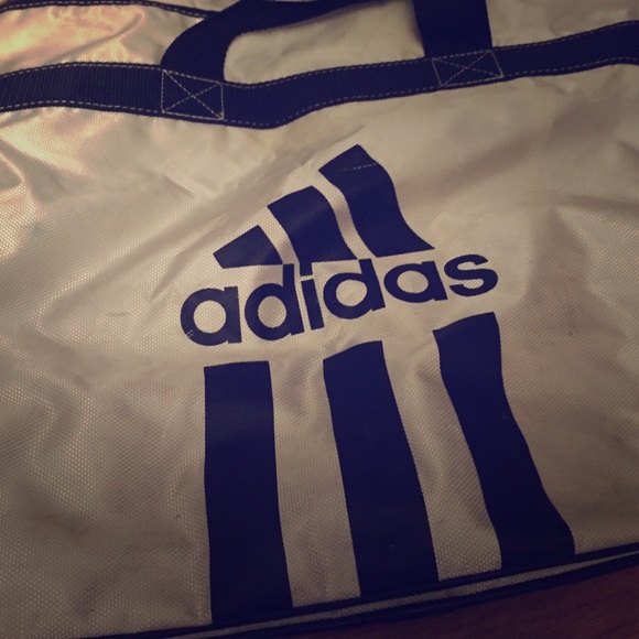 White Adidas bag