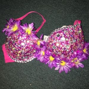 Rave bra (decorated by hand)