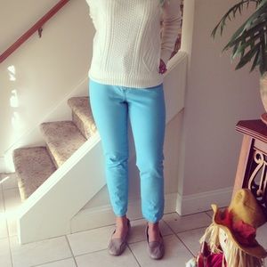 Blue Straight Leg Jeans