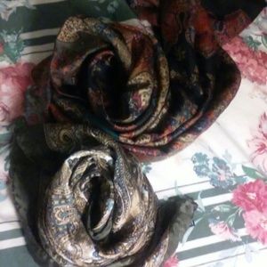 Genuine silk scarves bundle