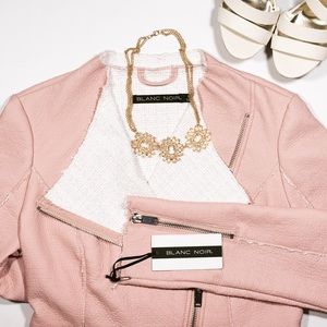 One Left!! 💐HP x2!💐 Distressed Rose Moto Jacket