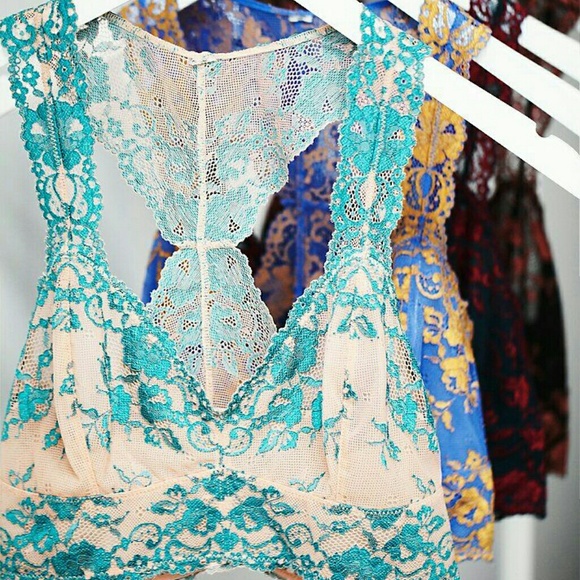 FREE PEOPLE Wild Roses Galloon Bralettes