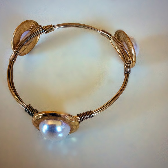 Unique Wire~Wrapped Bangle - Picture 2 of 2