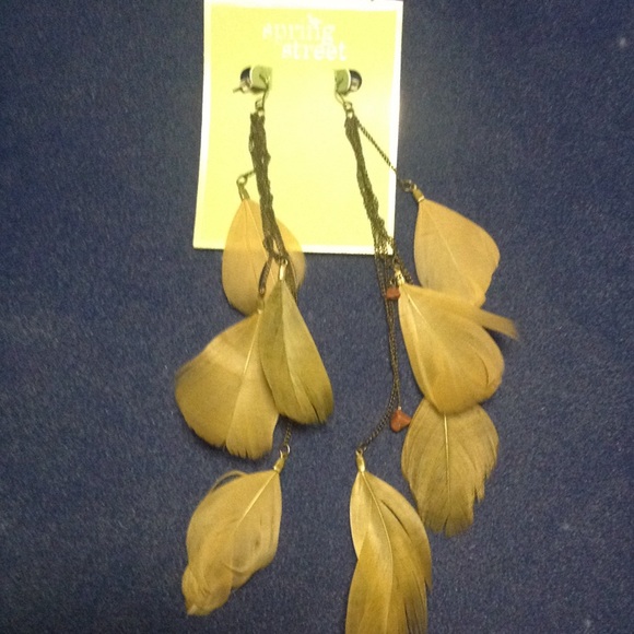 Feather earrings