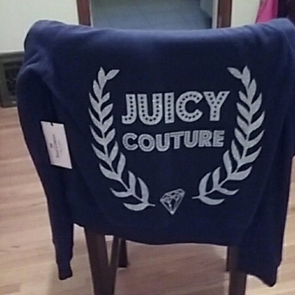 Juicy couture zipped hooded sweatshirt