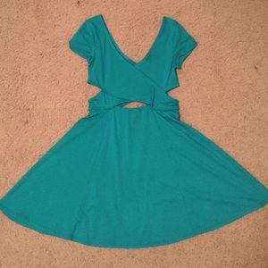 V-neck, open hole on stomach and sides