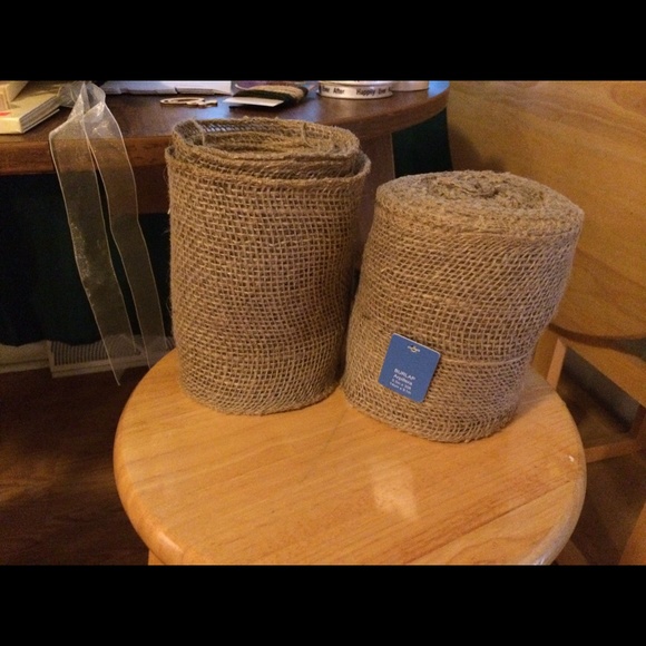 Rolls of burlap