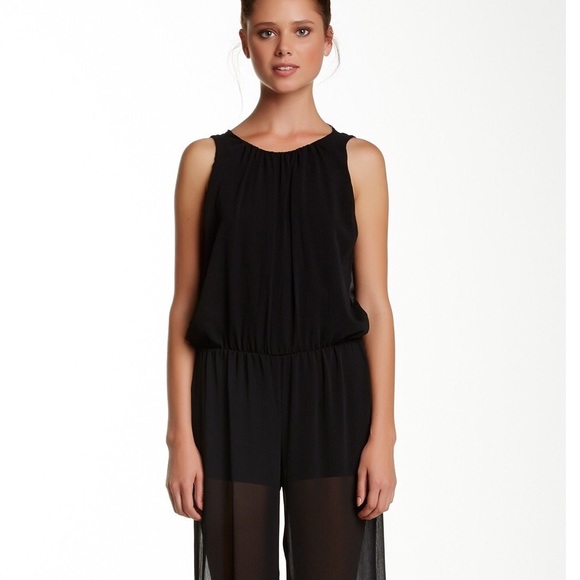 •Black sheer jumpsuit• - Picture 3 of 4