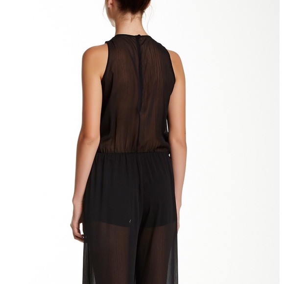 •Black sheer jumpsuit• - Picture 4 of 4