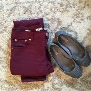 Marsala / Burgundy Skinny Pants