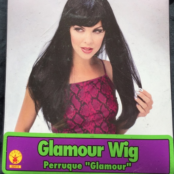 FLASH SALE! Halloween! Long black wig with bangs!
