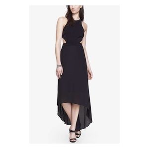Black cut out maxi dress