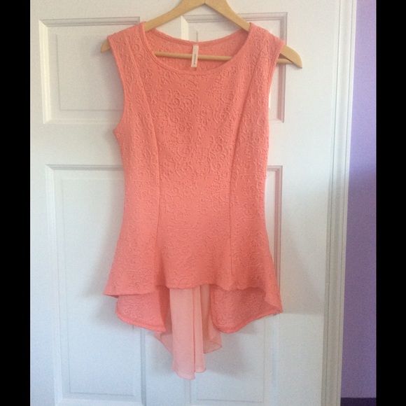 Peach dressy shirt
