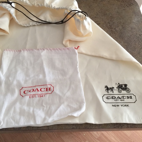 Coach dust bags