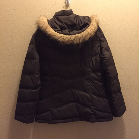 🖤Brown Fur Collar Hooded Puffer Jacket - Picture 2 of 4