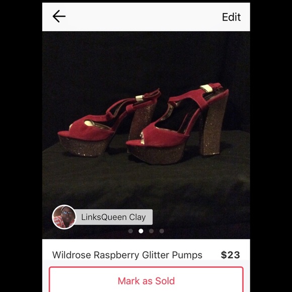 🌺Wild Rose Raspberry Chucky Heels🌺 - Picture 2 of 4